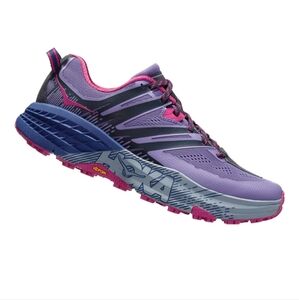 Hoka One One Speedgoat 3 1099734 Women's Sneaker Trail 8.5 Purple Athletic Shoes